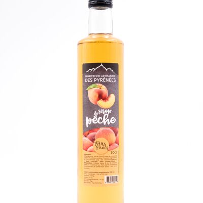 Artisanal peach syrup 50cl