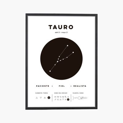 Tauro Zodiac Sign Art Print