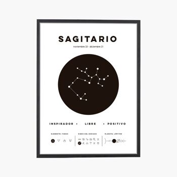 Signe du zodiaque Sagittaire Impression artistique