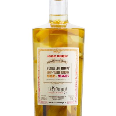 Punch al rum ananas e mango - 70cl - Prodotto artigianalmente ad Amboise