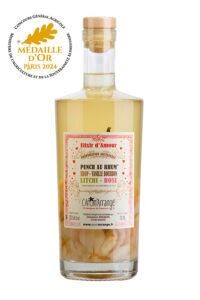 Édition Limitée – Punch au Rhum Élixir d’Amour – 70 cl – Fabrication artisanale à Amboise – Médaille d’Or Paris 2024