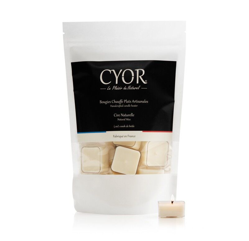 Velas calefactoras 100% naturales (sin perfume)