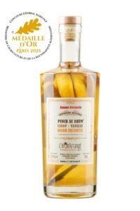 Punch al rum Banana Frécinette – 70 cl – Prodotto artigianalmente ad Amboise – Medaglia d’oro 2025 – Premio d’eccellenza 2025
