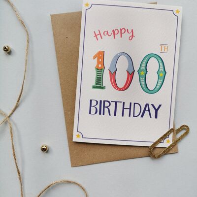 Pacchetto di carte per il 100° compleanno-6