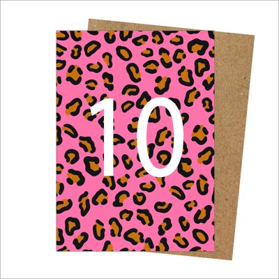Karte zum 10. Geburtstag-Leopard-Pack-6