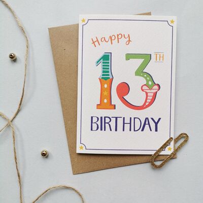 13-birthday-card