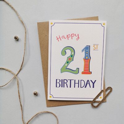 21 cumpleaños-tarjeta