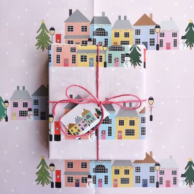 christmas-street-wrapping-paper