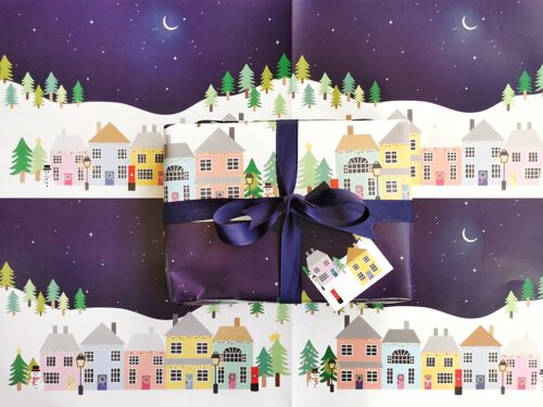 christmas-village-wrapping-paper-luxury-wrapping-paper