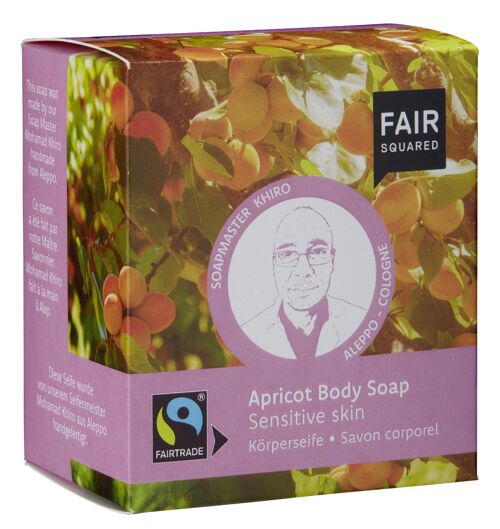 FAIR SQUARED Apricot Body Soap Sensitive Skin 160gr