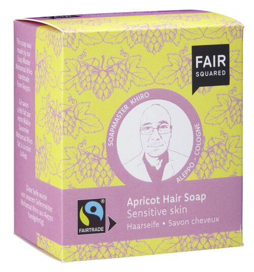 FAIR SQUARED Apricot Hair Soap Sensitive Skin - 160gr