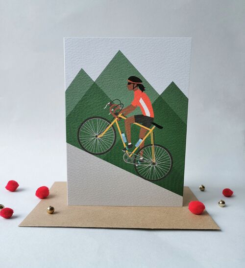 road-bike-birthday-card-brunette-0