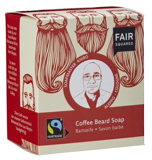 FAIR SQUARED Coffee Beardsoap / Bartseife 160gr
