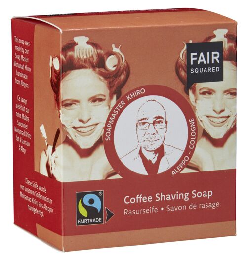 FAIR SQUARED Coffee Shaving Soap / Rasurseife 160gr