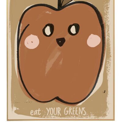 EAT YOUR GREENS WALLPOSTER