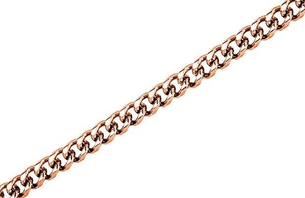 Glamor - curb bracelet stainless steel - rosé