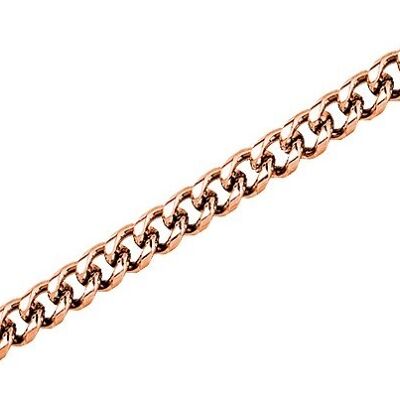 Glamor - curb bracelet stainless steel - rosé