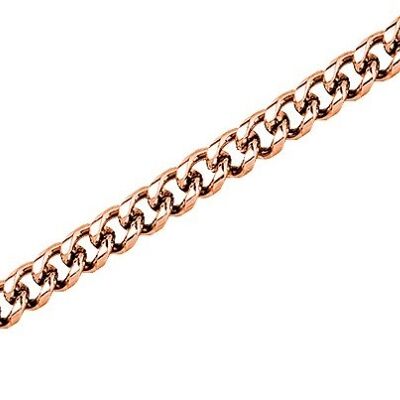 Glamor - curb bracelet stainless steel - rosé