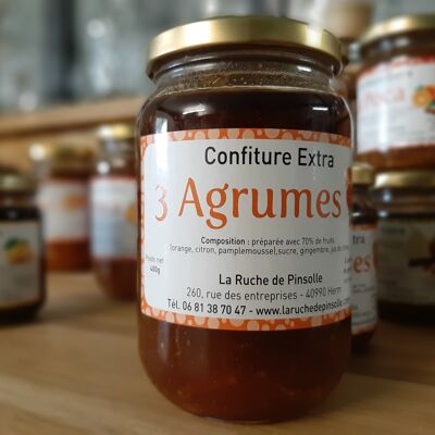 Confiture-3AGRUMES- 400g