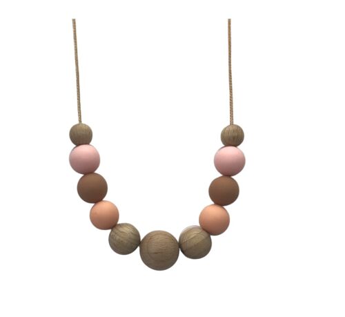 Teething Necklace - Rose
