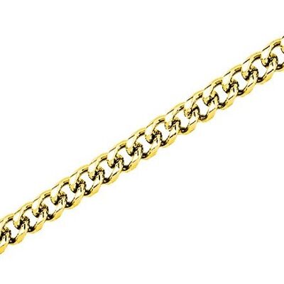 Glamour - Brazalete curb acero inoxidable - oro