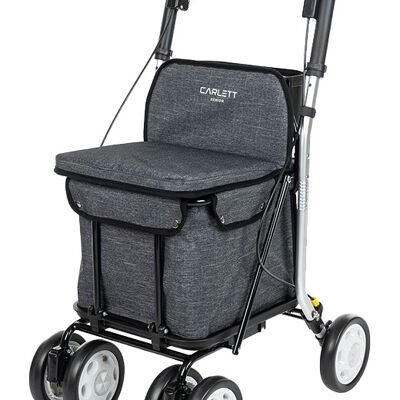 Shopping cart with seat SENIOR COMFORT - Ice