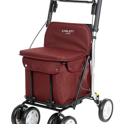 Shopping trolley with seat SENIOR COMFORT - Ruby