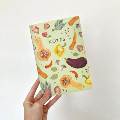 Vegetable A5 Lined Notebook