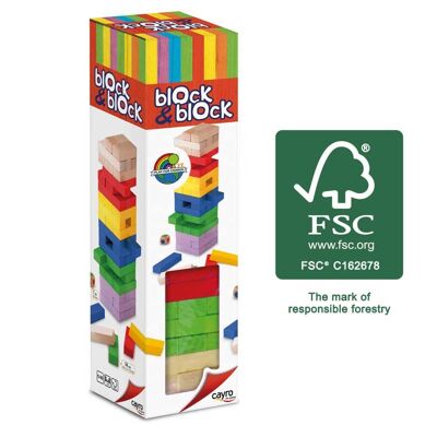 BLOCK & BLOCK COLORS (54 pcs) (MADERA FSC)