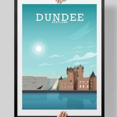 Dundee Poster, Scottish Art, Dundee Print - A3
