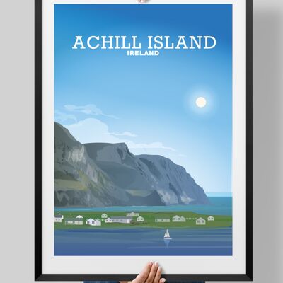 Achill Island Print, County Mayo Poster - A1