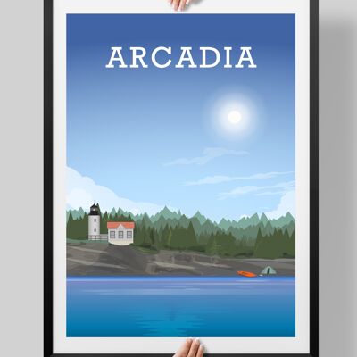Arcadia National Park, Maine Poster, Arcadia Park Art - A4