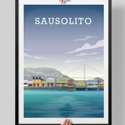 Sausalito Print, Sausalito California - A4