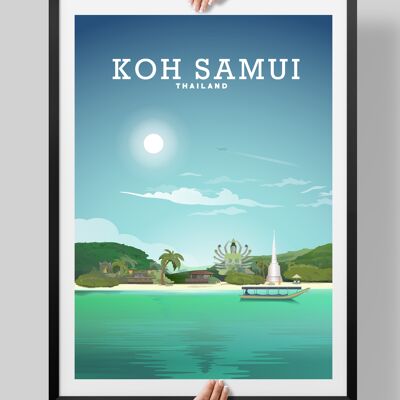 Koh Samui Poster, Thailand print - A4