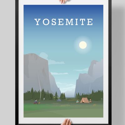 Yosemite Poster 2, National Park Poster - A3