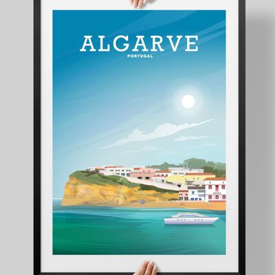 Algarve Portugal print, Algarve Poster - A4