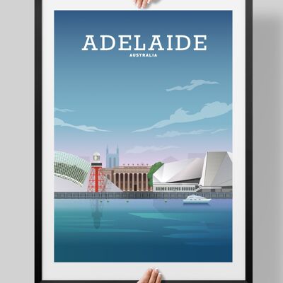 Adelaide Australia Print, Adelaide Poster - A4