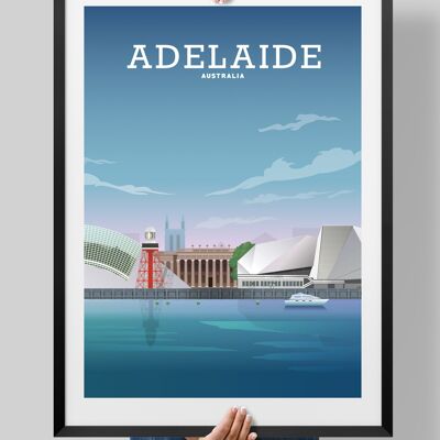 Adelaide Australia Print, Adelaide Poster - A3