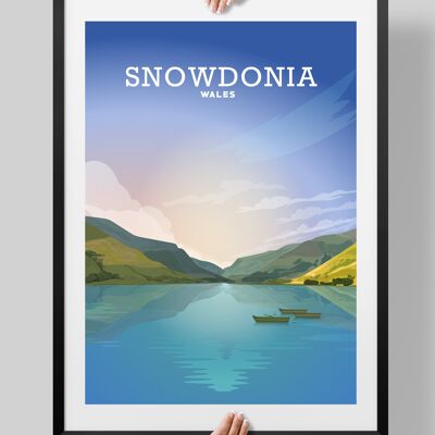 Snowdonia National Park, Snowdonia Wales Print - A3