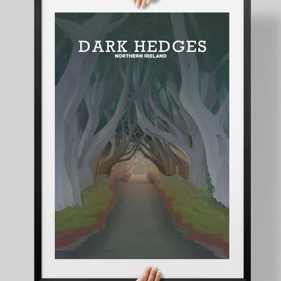 Dark Hedges Print, Kings Road Game Of Thrones - A4