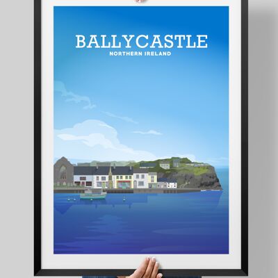 Ballycastle Poster, Ballycastle Art, Northern Irish Poster - A2