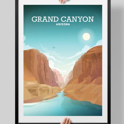 Grand Canyon Poster, Grand Canyon Print - A4
