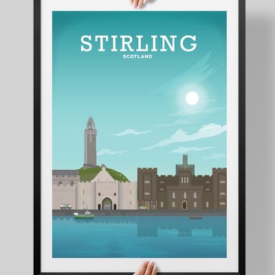 Stirling Scotland, Stirling Poster, Scotland Poster - A4