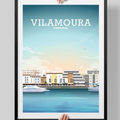 Vilamoura Poster, Vilamoura Print, Algarve Art - A4