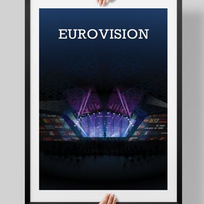 Eurovision Song Contest, Eurovision Print, Eurovision Gifts - A3