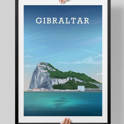 Gibraltar Poster, Gibraltar Print, Gibraltar Art - A4