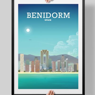 Benidorm Poster, Benidorm Print, Benidorm Art - A4
