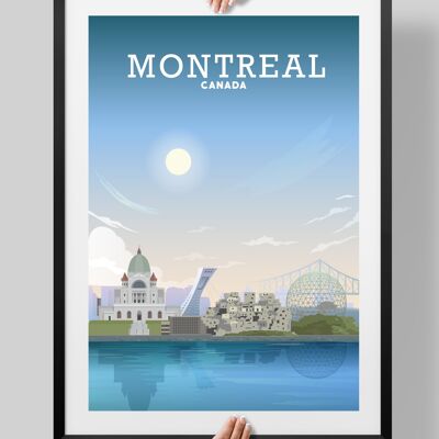 Montreal Canada, Montreal Print, Montreal Poster, Montreal Art - A4