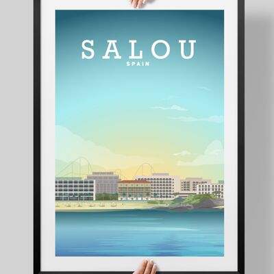 Salou Print, Salou Poster, Salou Holiday - A3