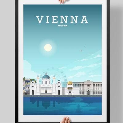 Vienna Poster, Vienna Print, Vienna Austria Painting - A4